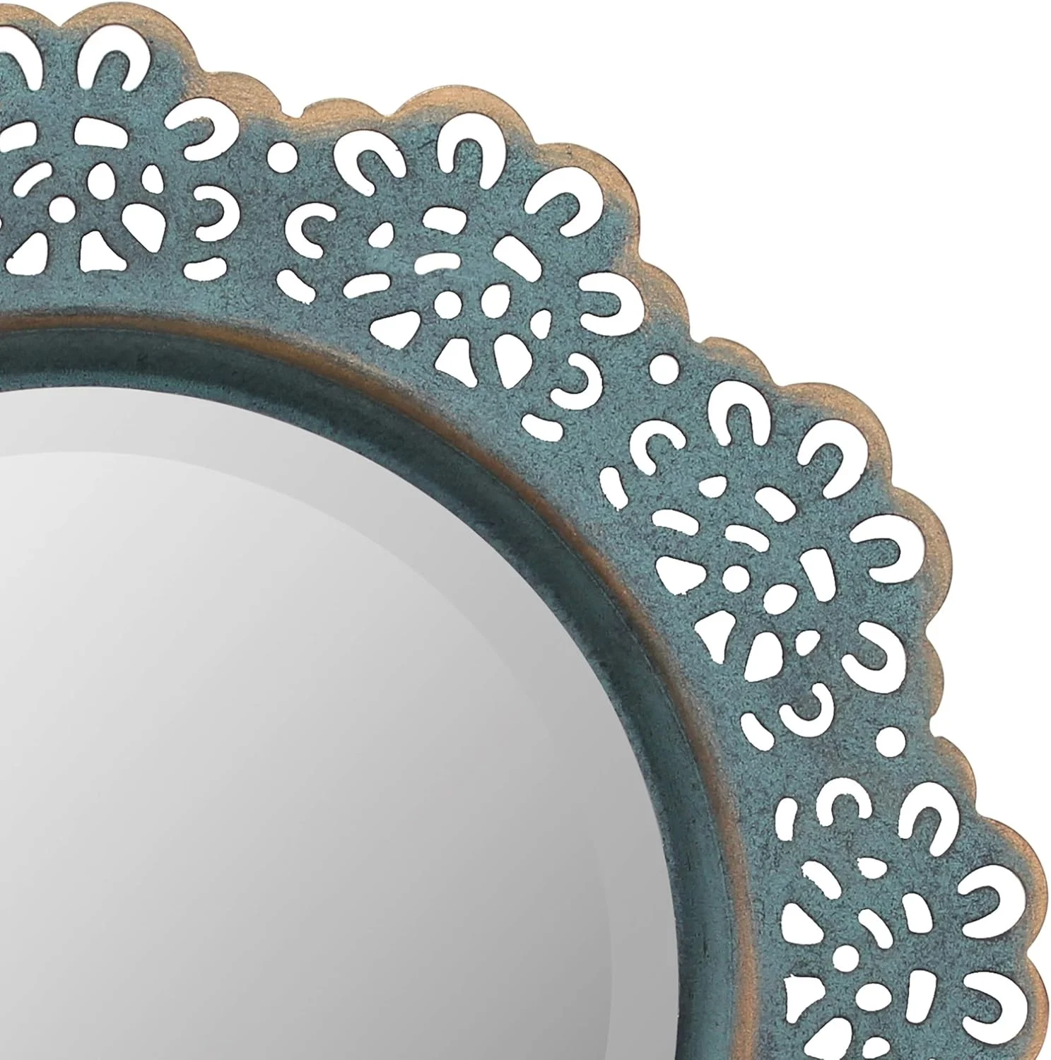 Stonebriar Round Metal Lace Wall Mirror – image 3