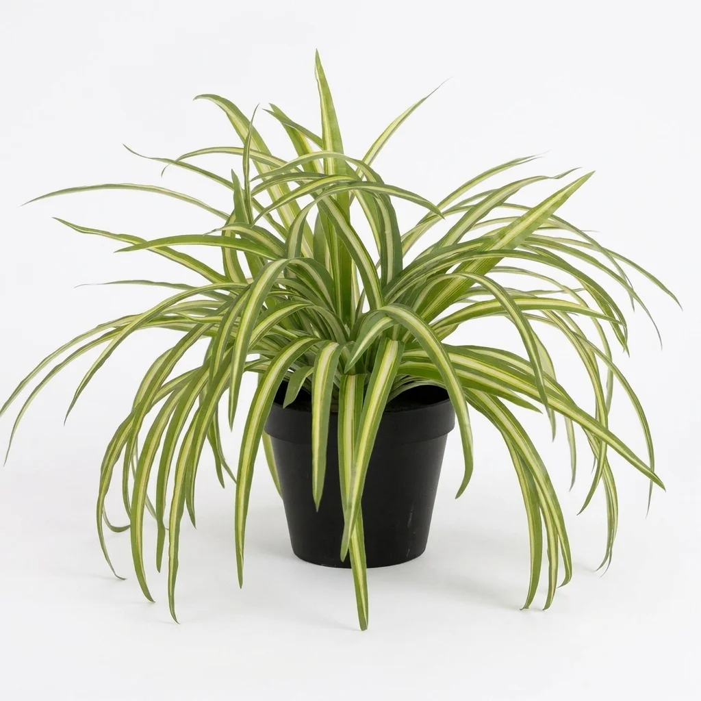 Blooming Artificial Boston Fern Plant – image 1