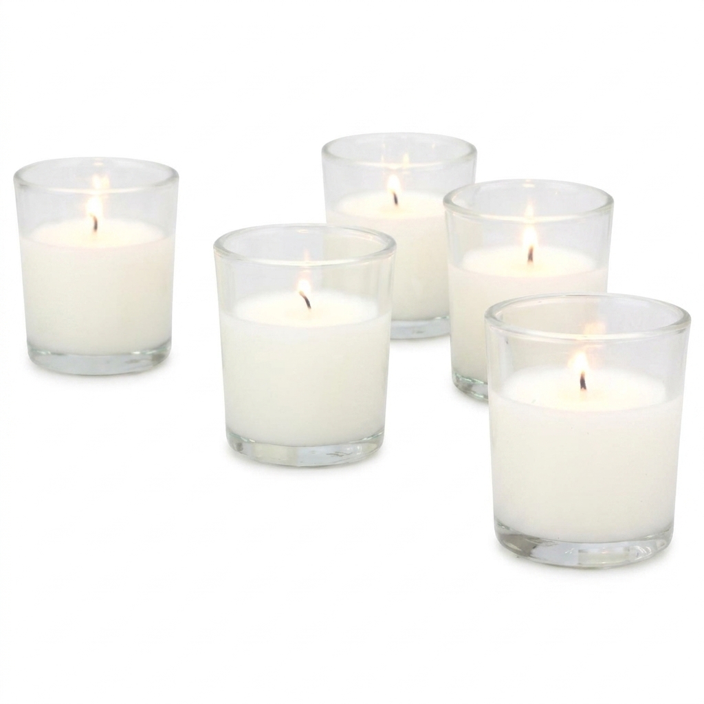 Stonebriar 24 Pack Glass Votive Candles – image 1